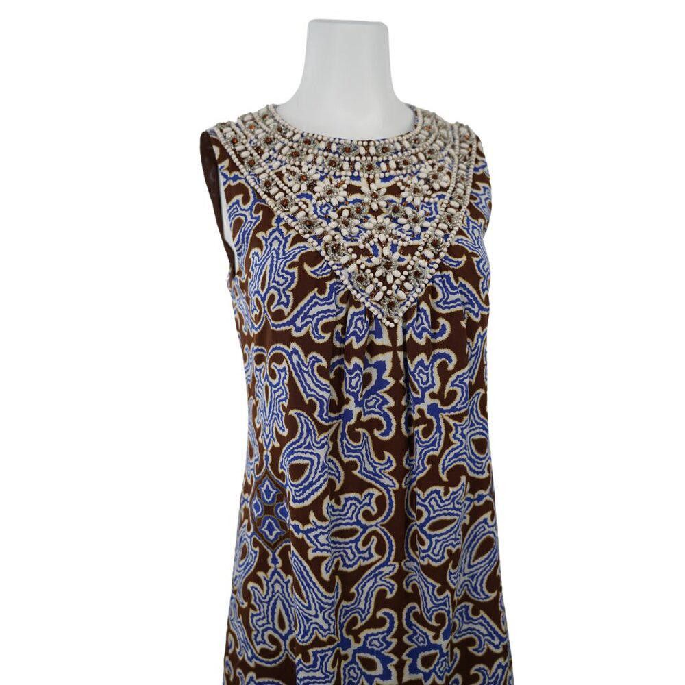 Designer Tory Burch Beaded Cocktail Dress Size 6 Size M / US 6-8 / IT 42-44 - 2 Thumbnail