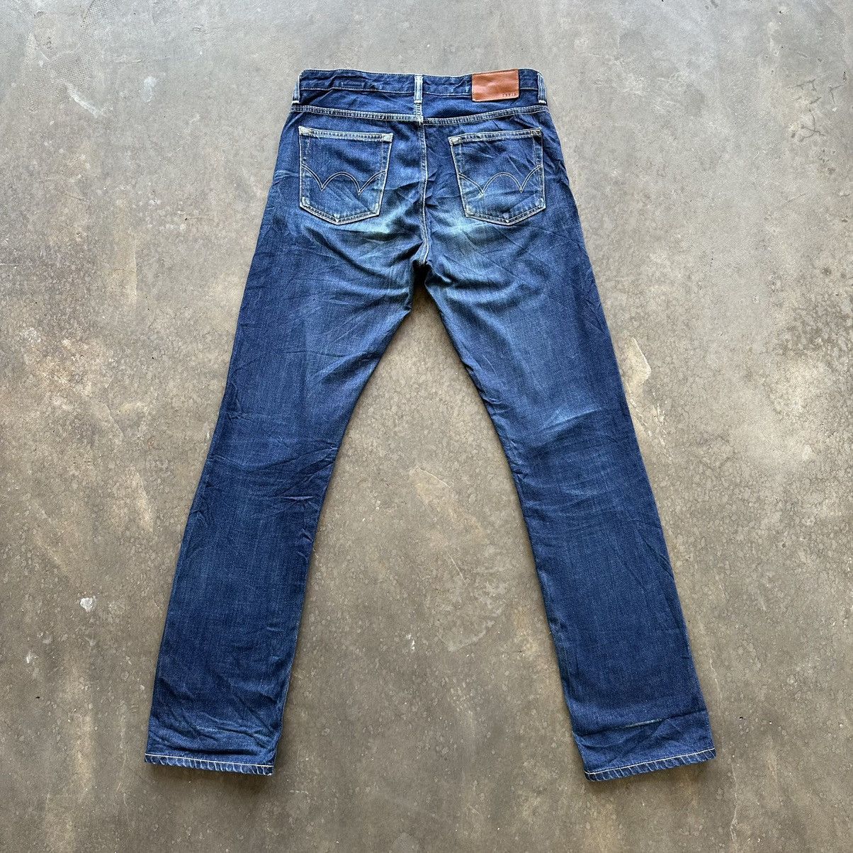 Edwin × Jean × Vintage Vintage Edwin Distressed Faded Denim Jean Pant W31 Size US 31 - 10 Thumbnail