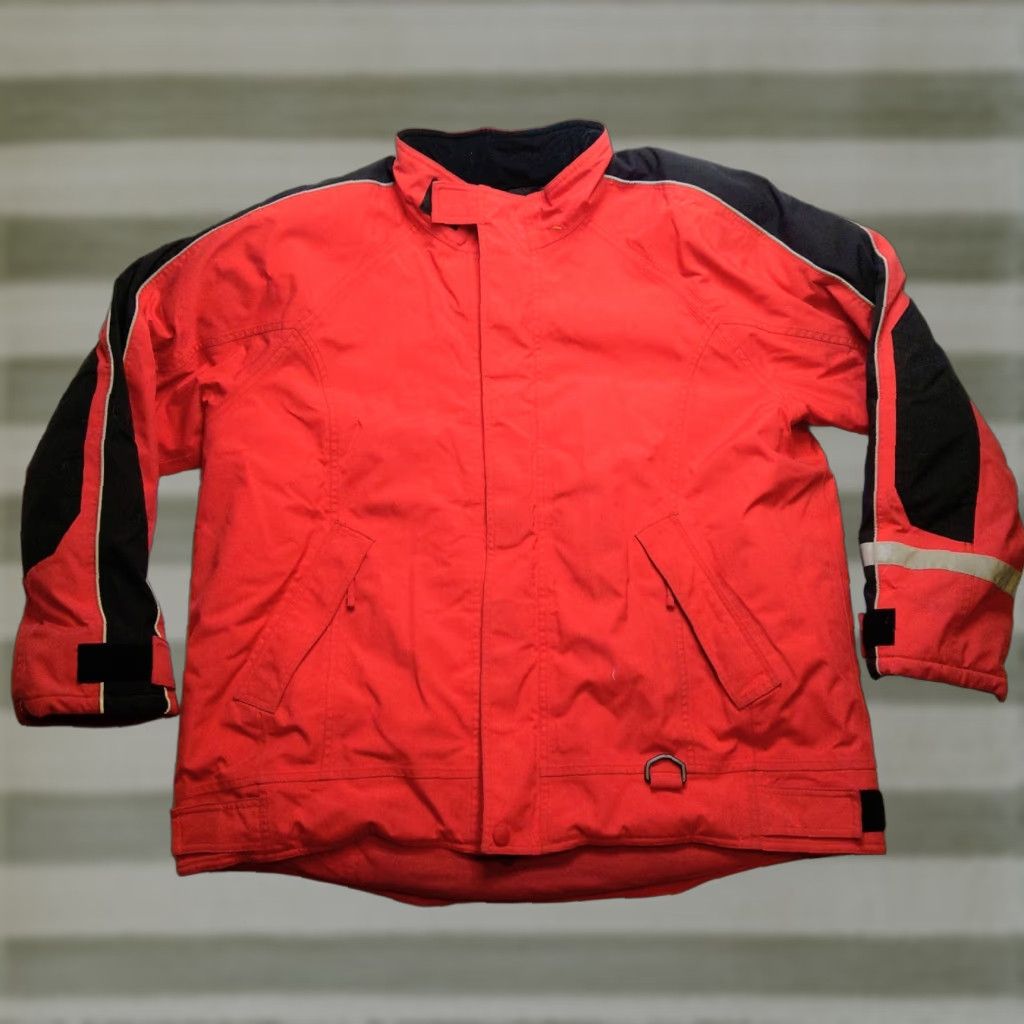 Vintage Cabela's Coat Parka Heavy Zip Up Collared Red Black Silver XL Men Size US XL / EU 56 / 4 - 1 Thumbnail