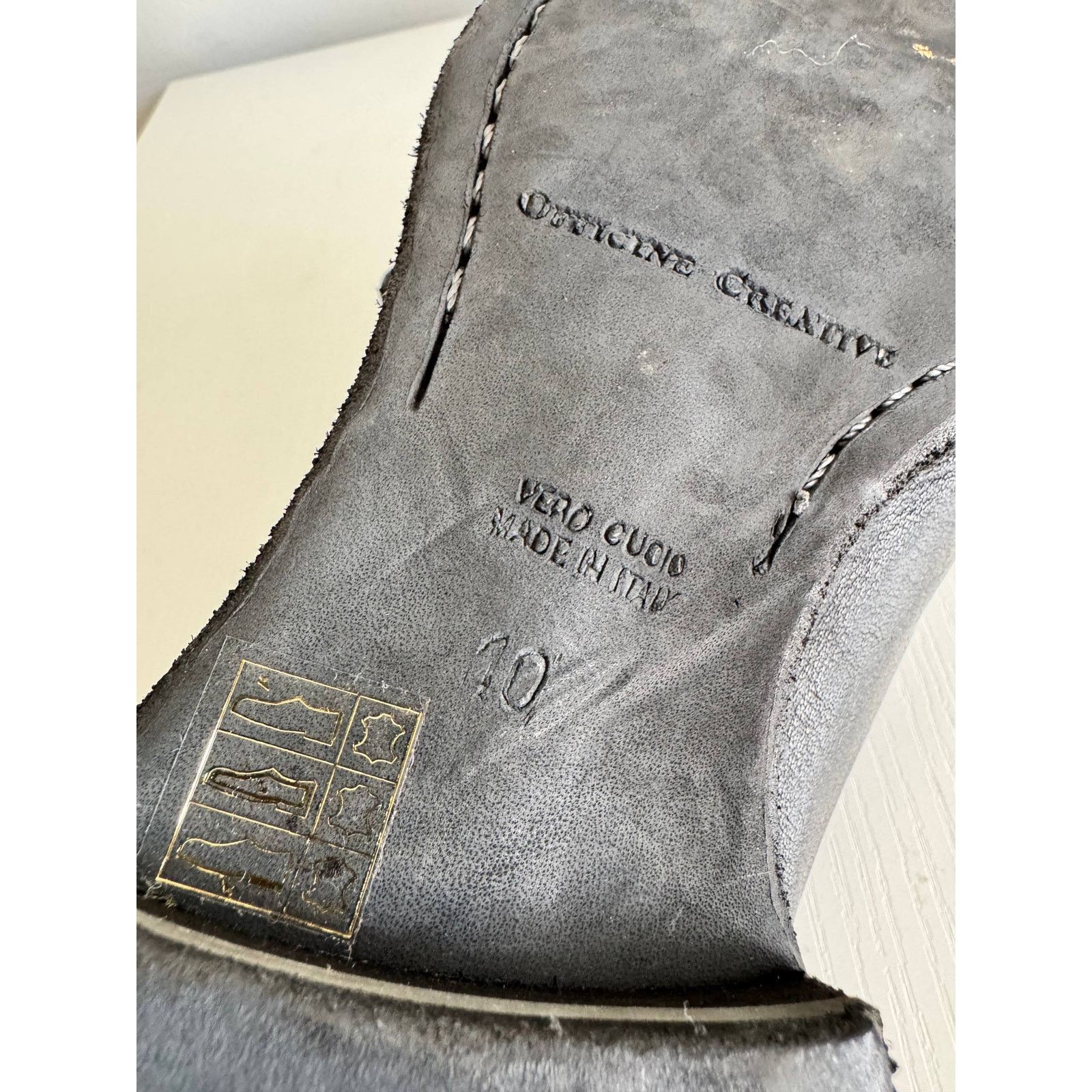 Officine Creative Princeton Leather Monk Strap Shoes 10 US display picture 3