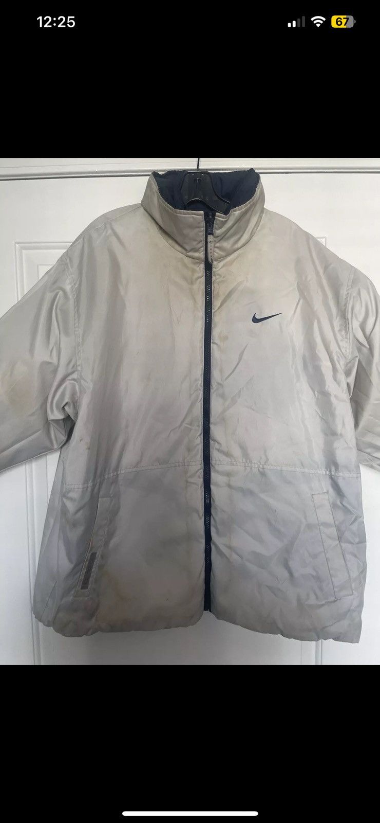 Nike × Vintage NIKE REVERSIBLE PUFFER JACKET NAVY AND GRAY. MENS SZ MEDIUM. Size US M / EU 48-50 / 2 - 14 Thumbnail