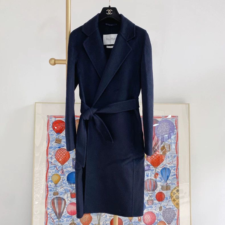 Max Mara Max Mara Blue cashmere coat Size S / US 4 / IT 40 - 1 Thumbnail