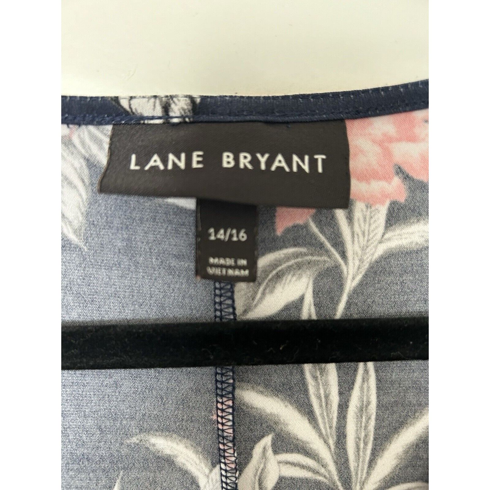 Other Lane Bryant Womens Blue Floral Faux Wrap Dress Sz 14/16 Stre Size XL / US 12-14 / IT 48-50 - 5 Thumbnail