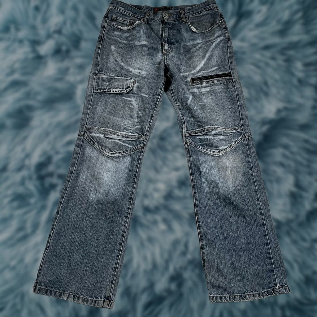 Vintage 4WARDS Jeans Denim Baggy Wide-Leg 30x31 4wards Grunge Emo Men Size US 30 / EU 46 - 1 Thumbnail