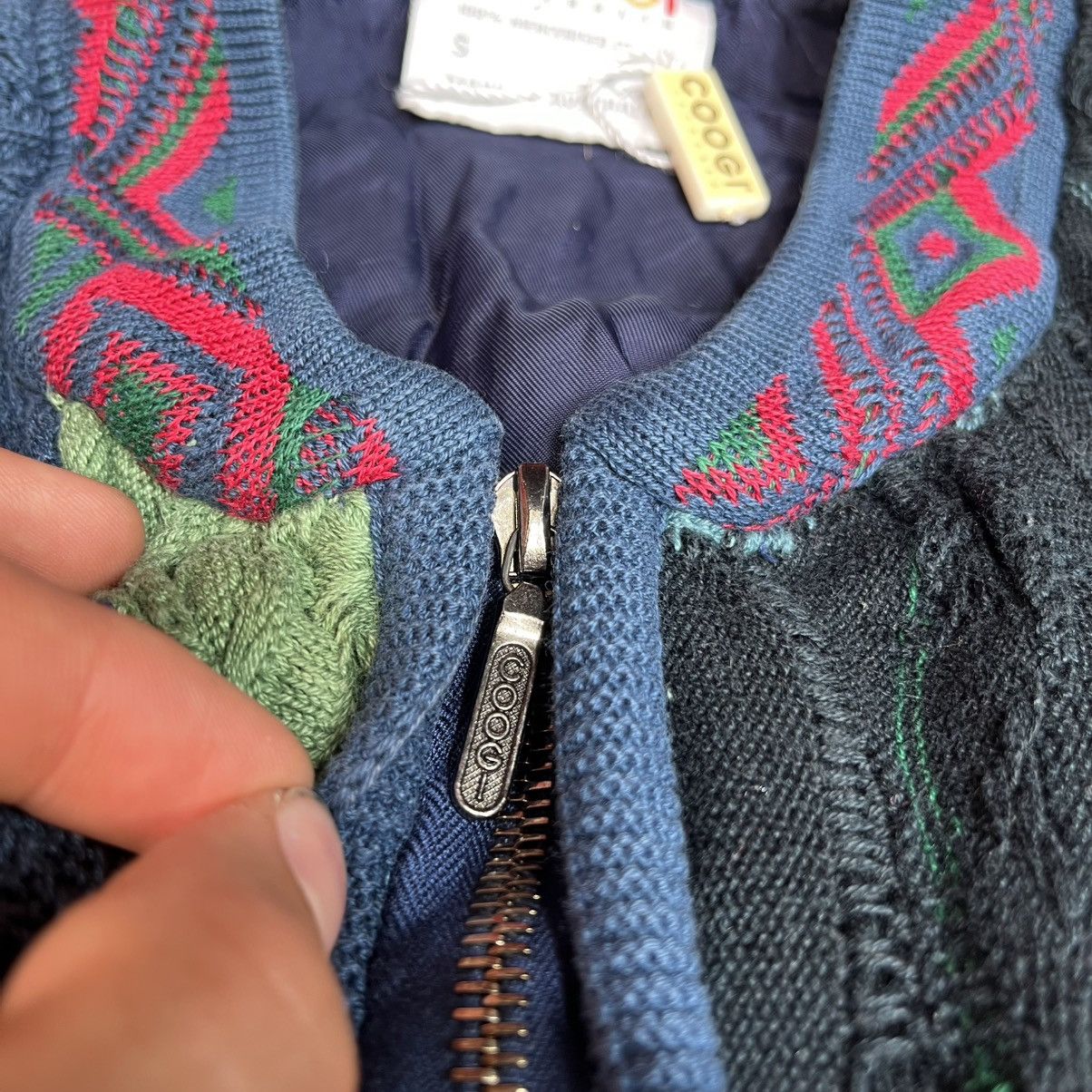 Coogi Vintage Rare Street Style Coquette Zip Up Sewn Sweater Coogi Size US S / EU 44-46 / 1 - 14 Thumbnail