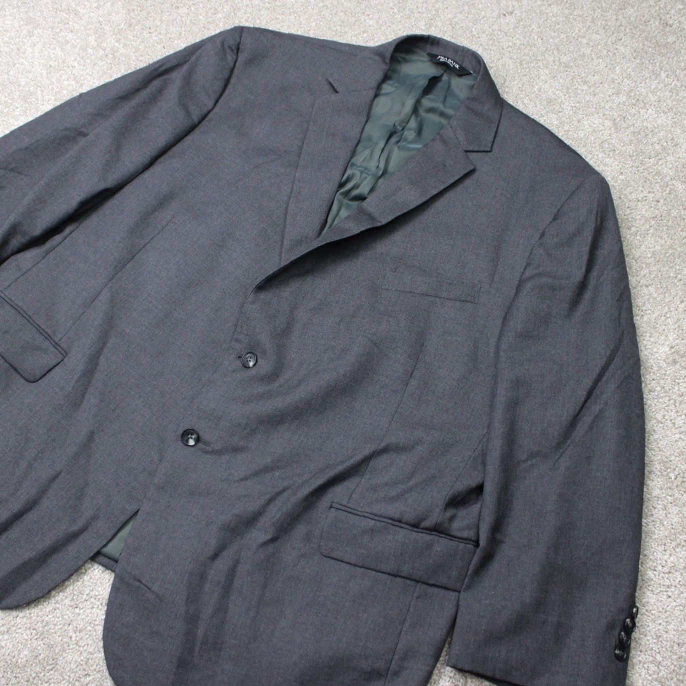 Jos. A. Bank Jos. A. Bank Blazer Mens 54 Regular Gray Wool Tweed 2 Button Notch Lapel 100% Wool Regular Fit Sports Jacket Boys Girls Mens? Size 54R - 2 Thumbnail
