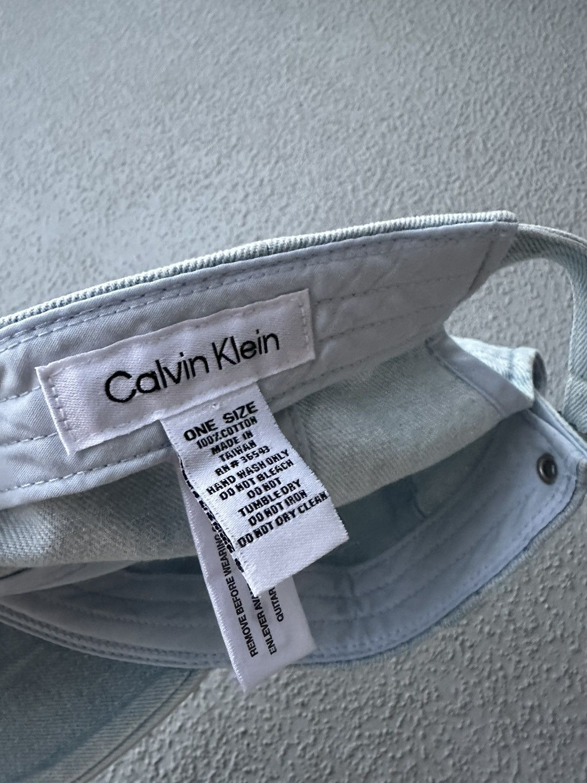 Calvin Klein CALVIN KLEIN LIGHT BLUE DEMIN LOGO CAP Size ONE SIZE - 3 Thumbnail