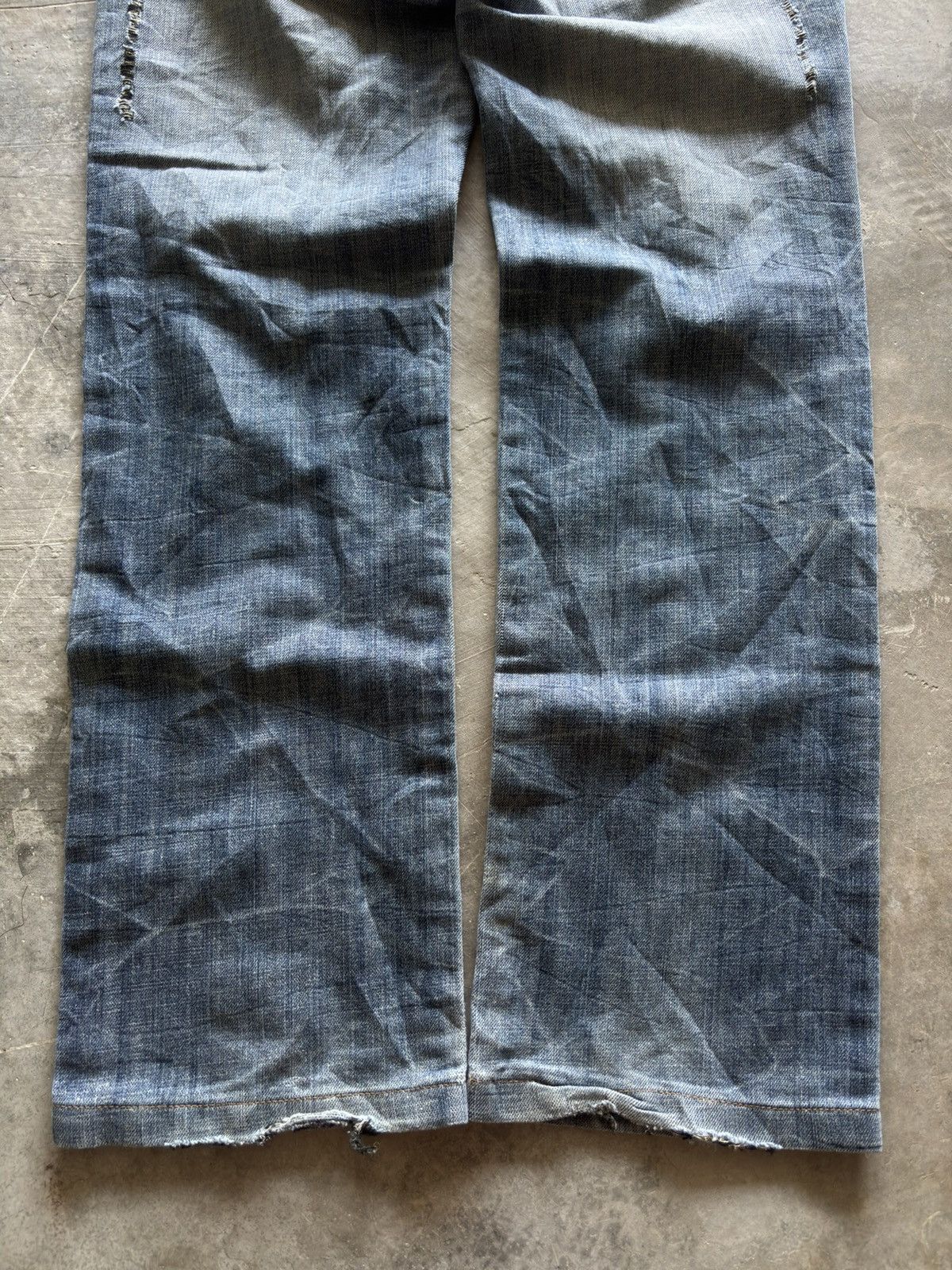 Hysteric Glamour KUI distressed japanese denim washed punk grunge style Size US 32 / EU 48 - 19 Thumbnail