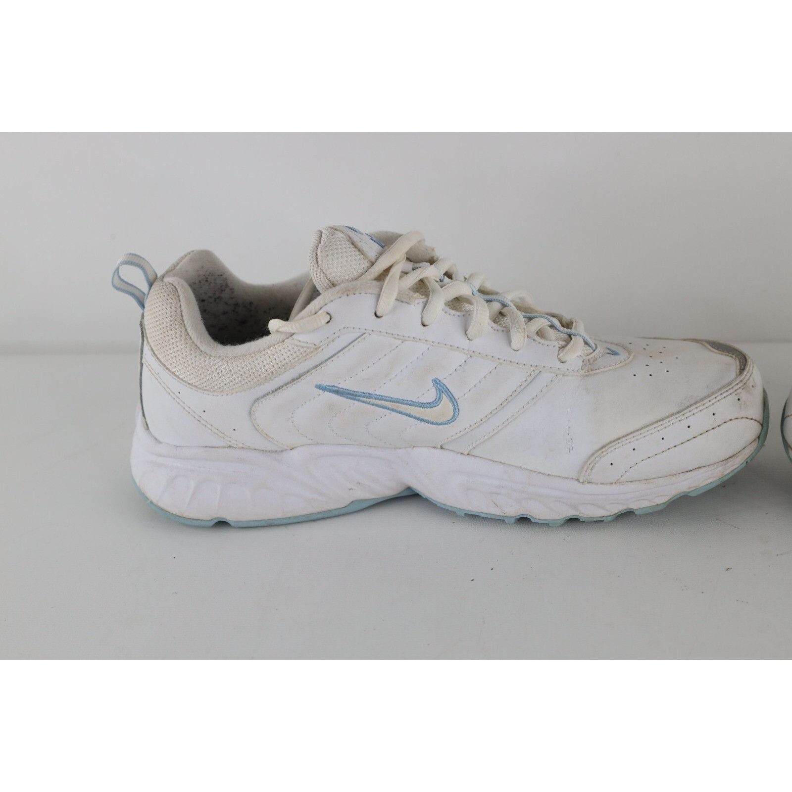 Nike Vintage Y2K Nike Distressed Leather Mini Swoosh Shoes Size US 8 / IT 38 - 9 Thumbnail