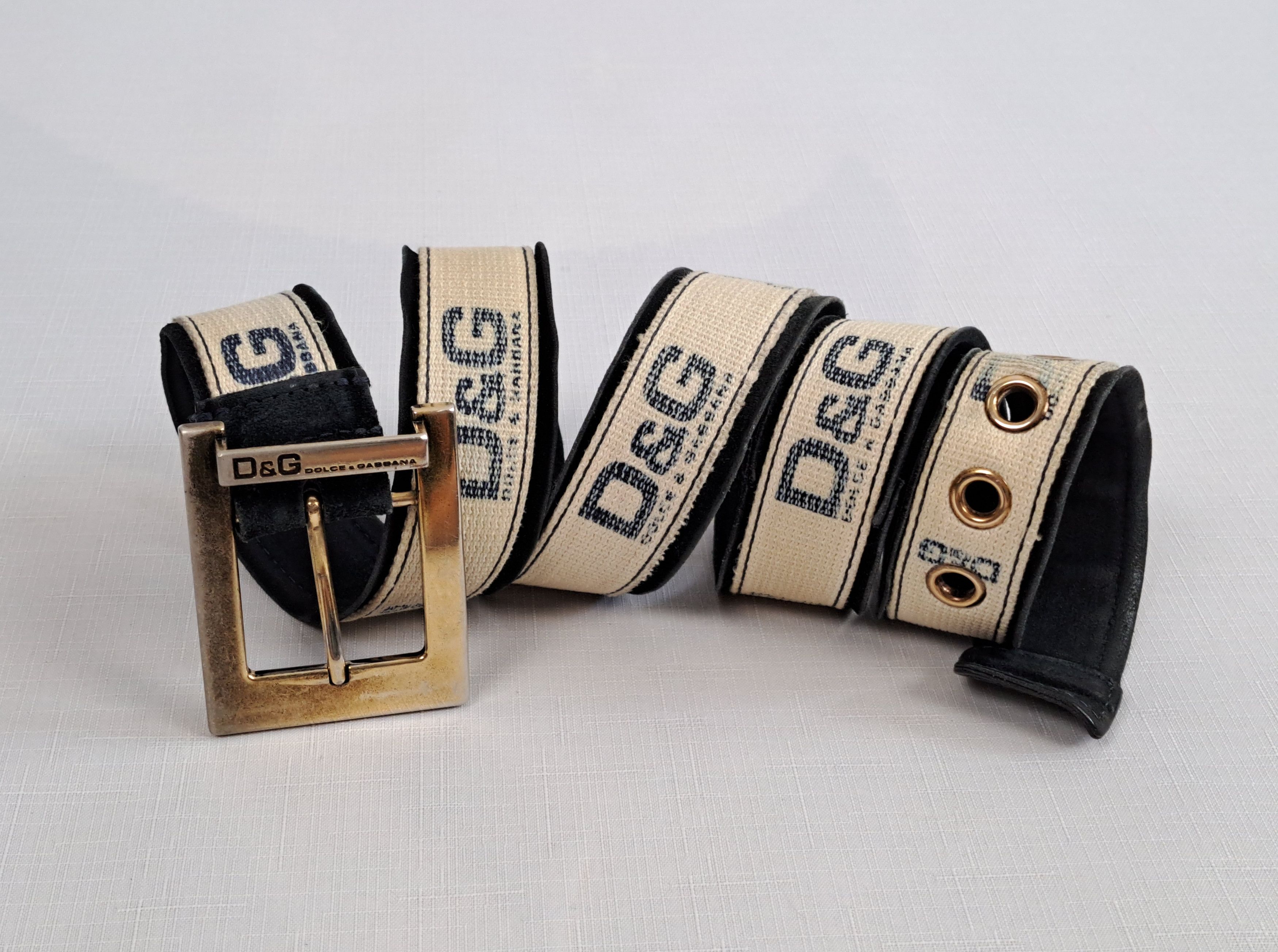 Dolce & Gabbana × Vintage Vintage Dolce&Gabbana textile/leather belt. Size 105 Size ONE SIZE - 3 Thumbnail