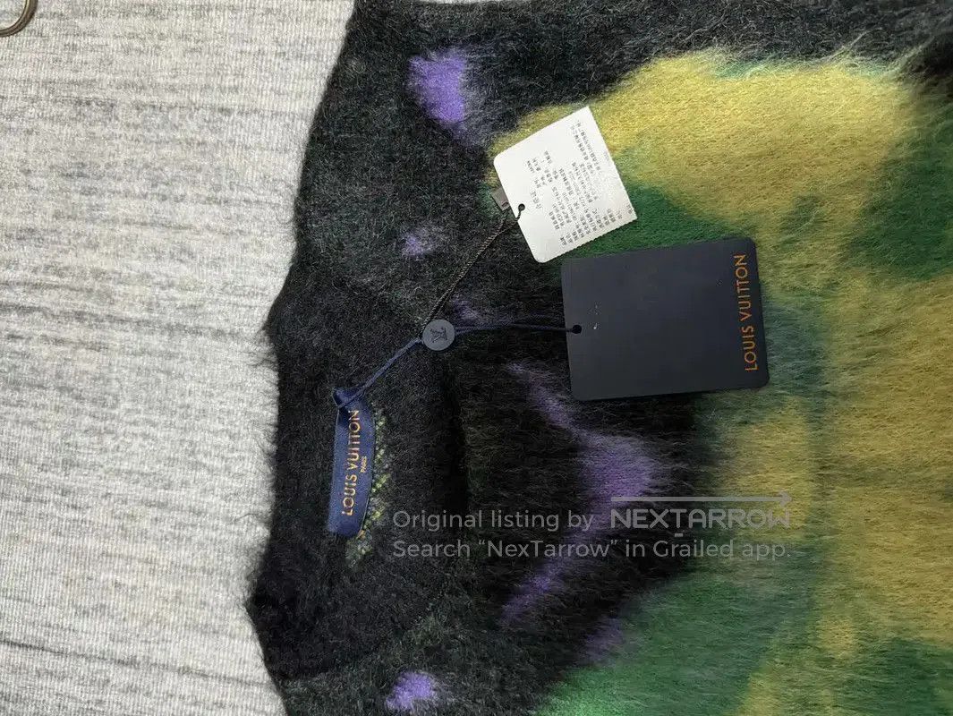 Louis Vuitton Louis Vuitton Black Knit Sweater with Logo Embroidery . Size US S / EU 44-46 / 1 - 3 Thumbnail