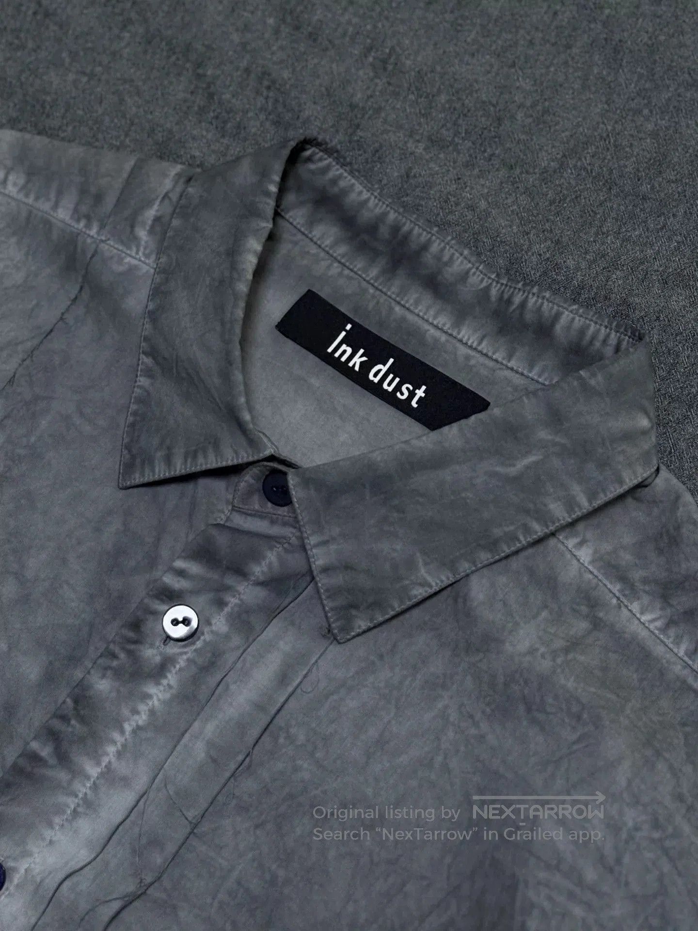 Japanese Brand Ink Dust Short Sleeve Shirt. Size US L / EU 52-54 / 3 - 8 Thumbnail