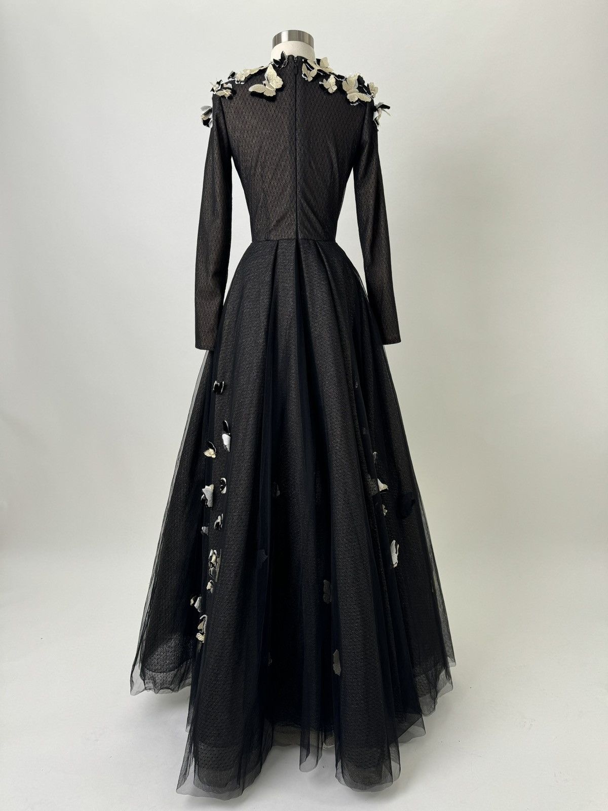 Other Preloved US 6 Black Anna Augusta Maxi Evening Dress Size M / US 6-8 / IT 42-44 - 9 Thumbnail