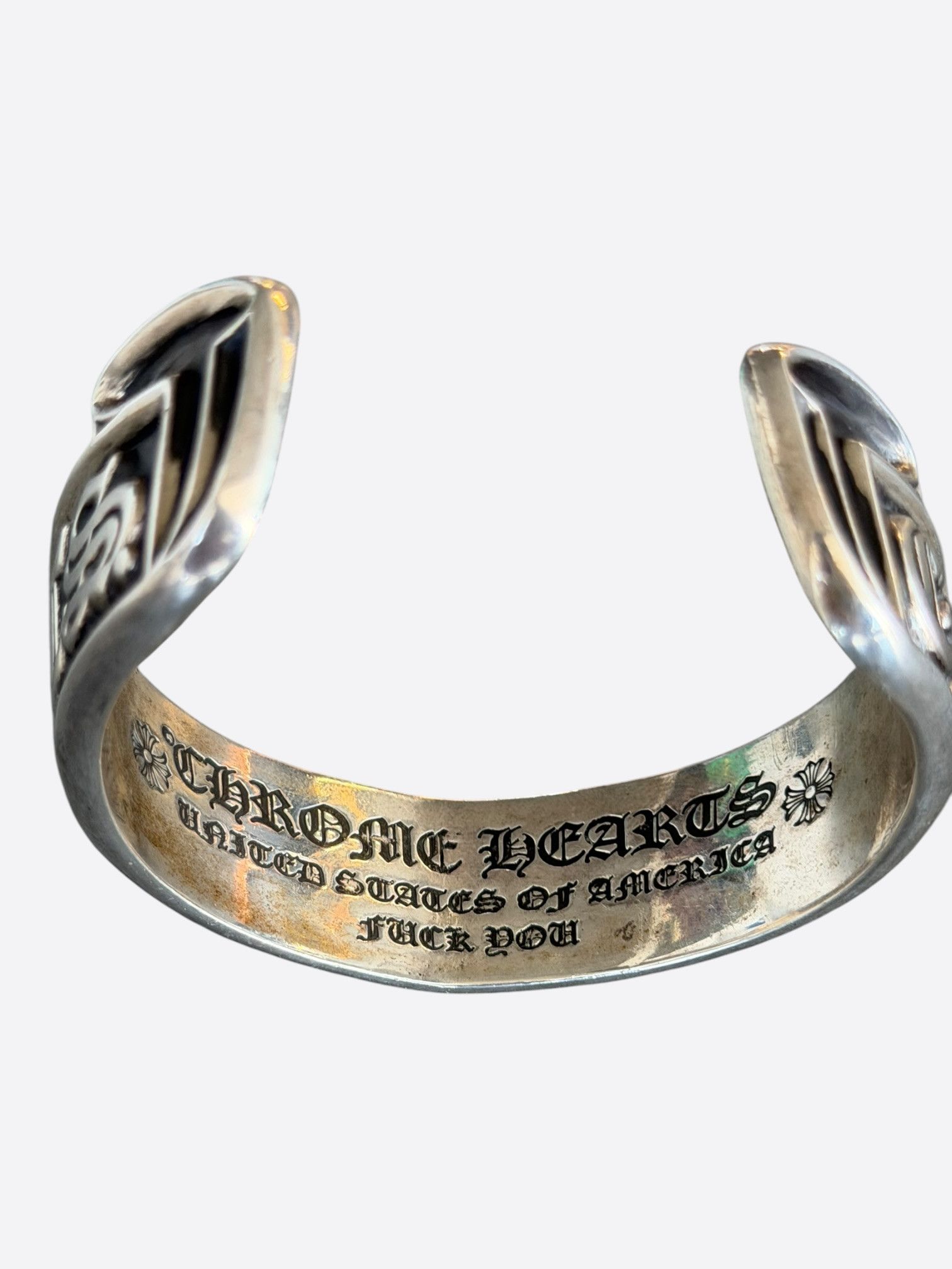 Chrome Hearts Chrome Hearts Silver Scroll Cuff Bracelet Size ONE SIZE - 5 Thumbnail