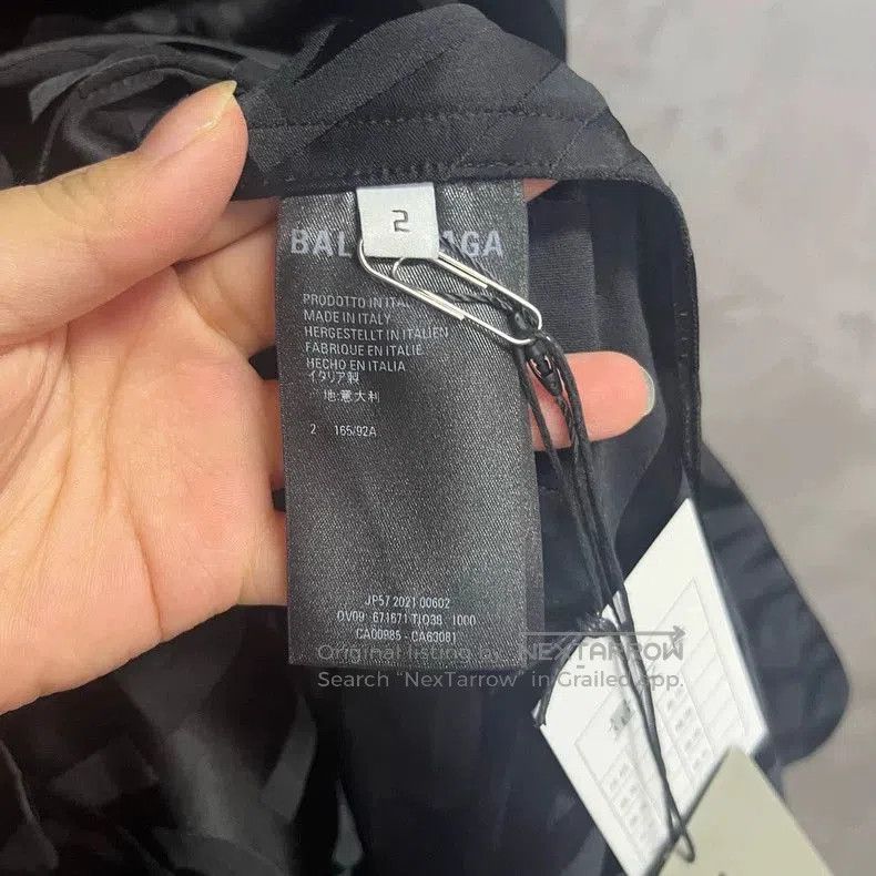 Balenciaga Balenciaga Black Logo Loose Jacket. Size US XS / EU 42 / 0 - 4 Thumbnail