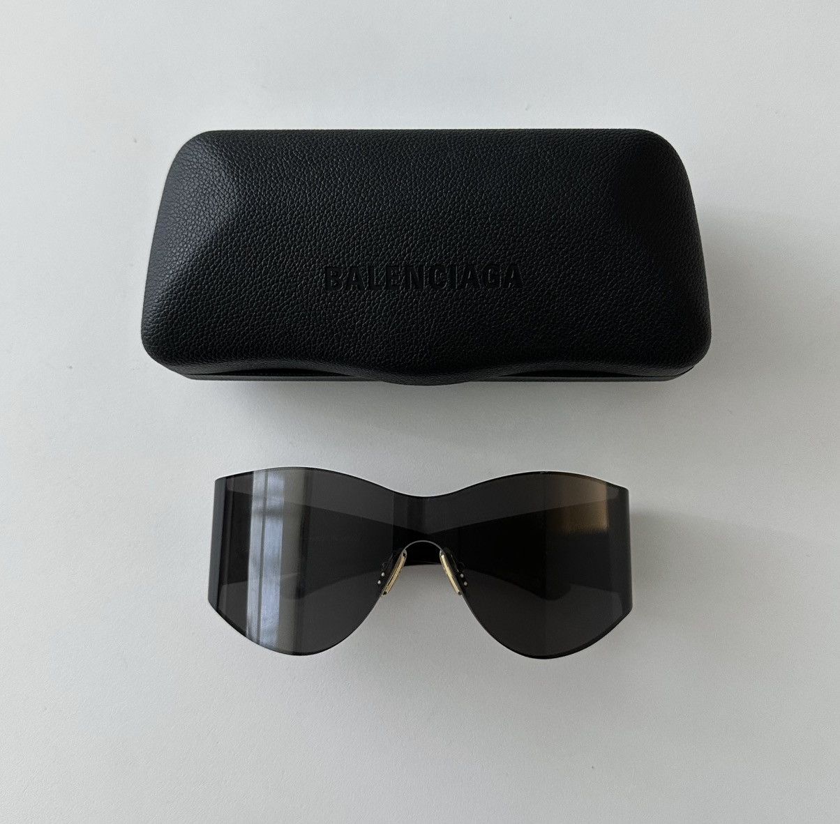 Balenciaga Balenciaga black shield BB mask sunglasses Size ONE SIZE - 2 Thumbnail