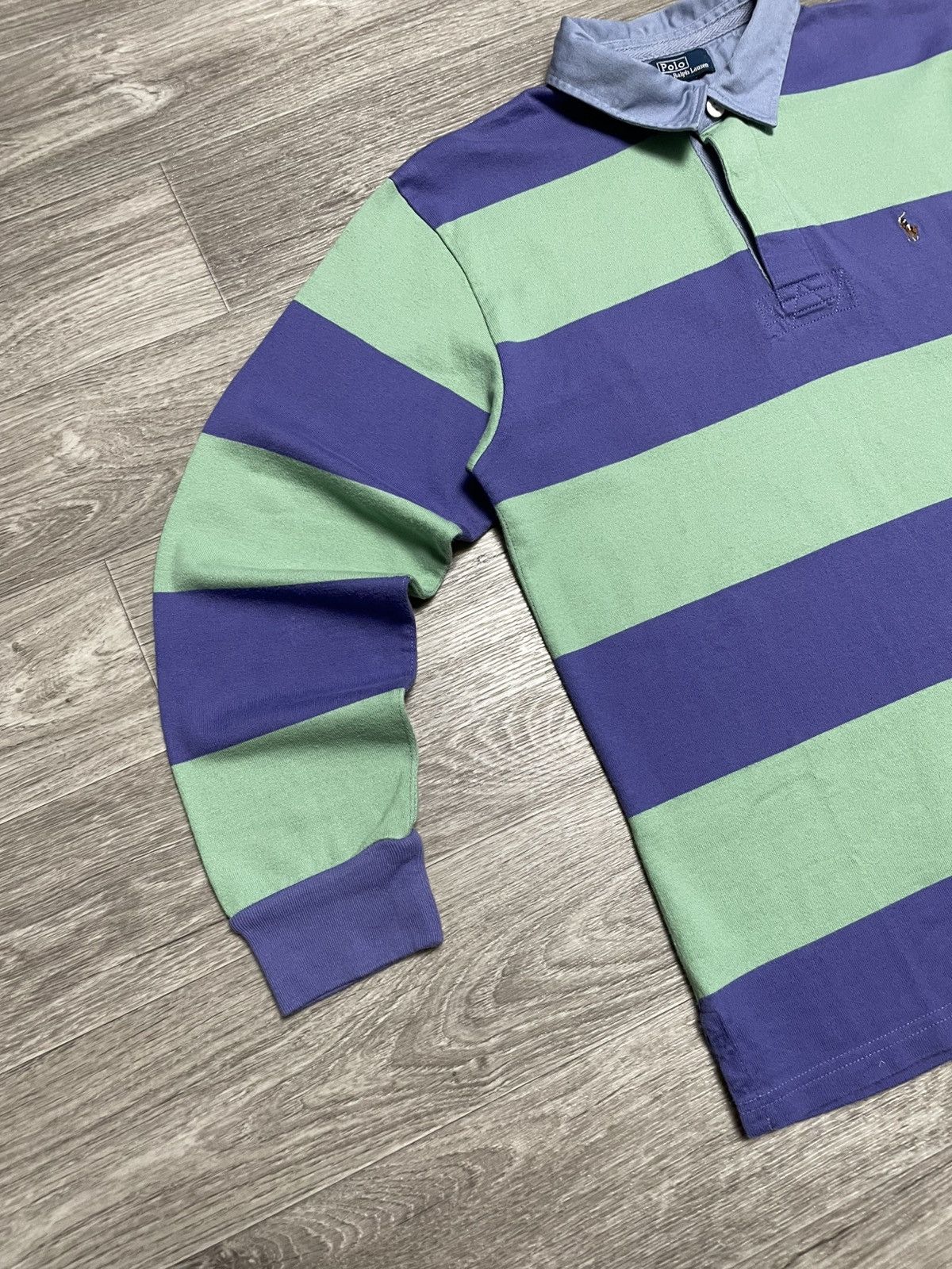 Rugby Ralph Lauren Vintage Polo Ralph Lauren Striped Rugby Polo Long Sleeve Y2K Size US S / EU 44-46 / 1 - 4 Thumbnail