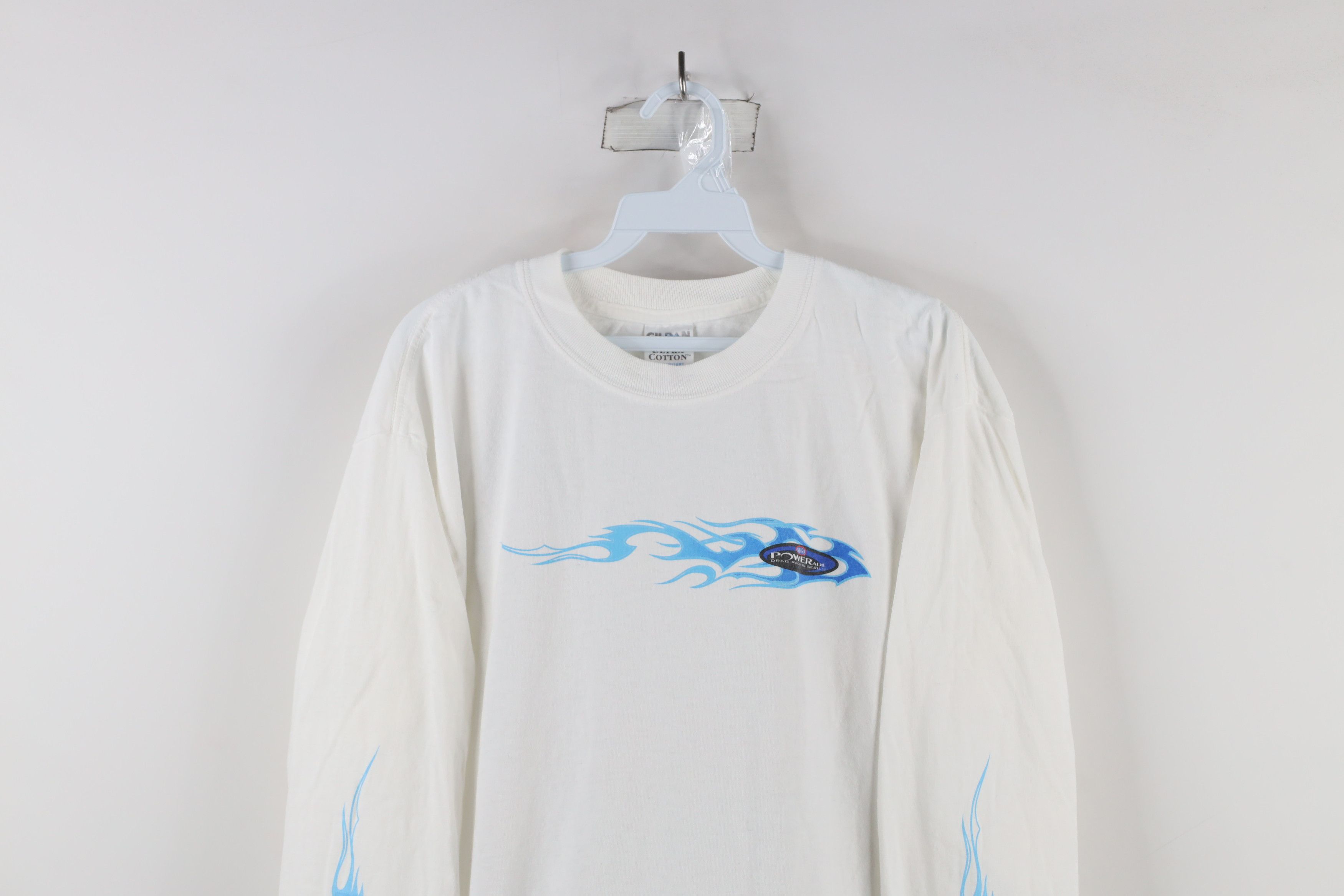 Vintage Vintage Y2K Powerade Fire Flames Racing Long Sleeve T-Shirt Size US L / EU 52-54 / 3 - 2 Thumbnail