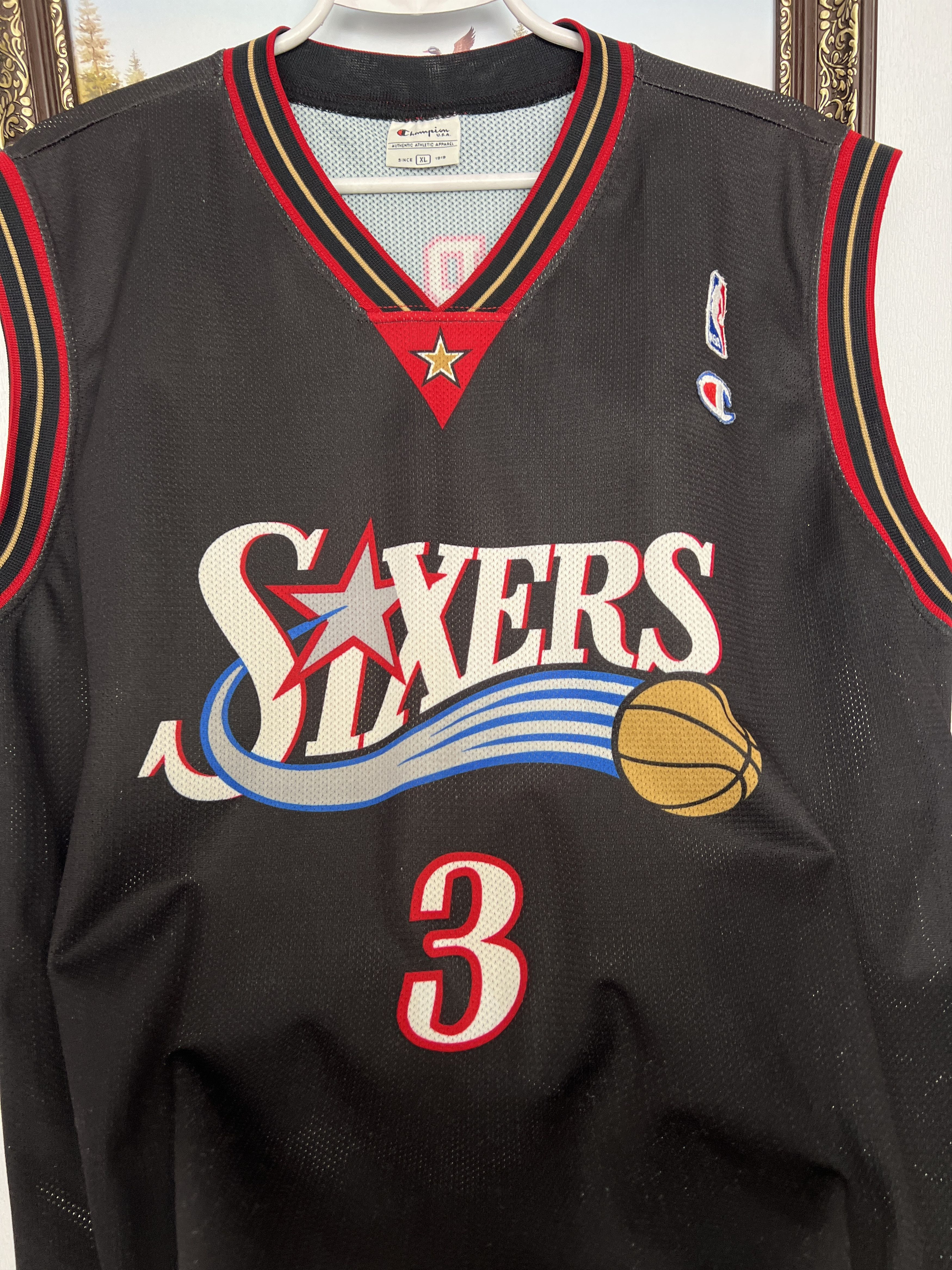 Champion Vintage Champion Philadelphia 76ers Iverson NBA Jersey Size US XL / EU 56 / 4 - 3 Thumbnail
