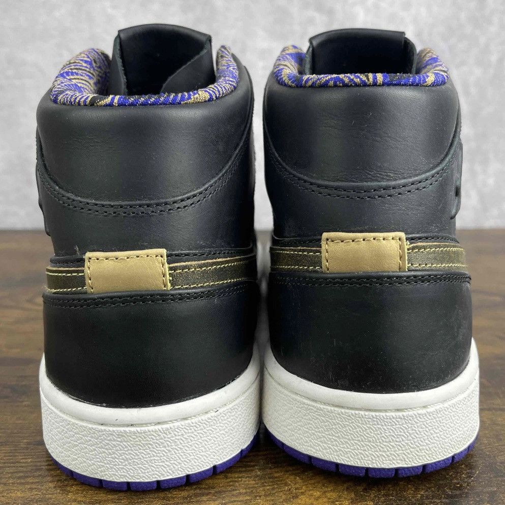 Jordan Brand Air Jordan 1 Noveau Mid BHM 629151-009 Black Men’s Sneakers Size US 12.5 / EU 45-46 - 7 Thumbnail