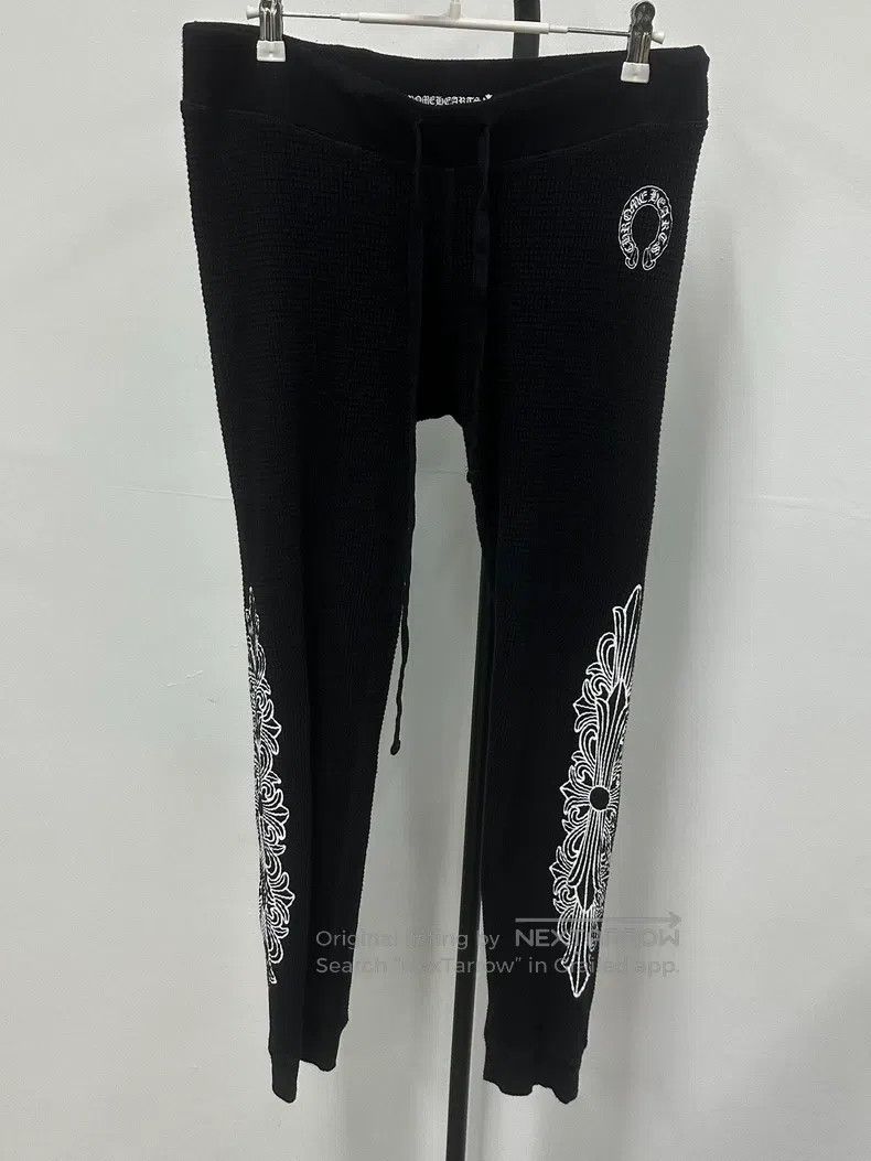 Chrome Hearts CHROME HEARTS size M Floral Arm Horsehoof Waffle Knit Long Size US 27 - 1 Thumbnail