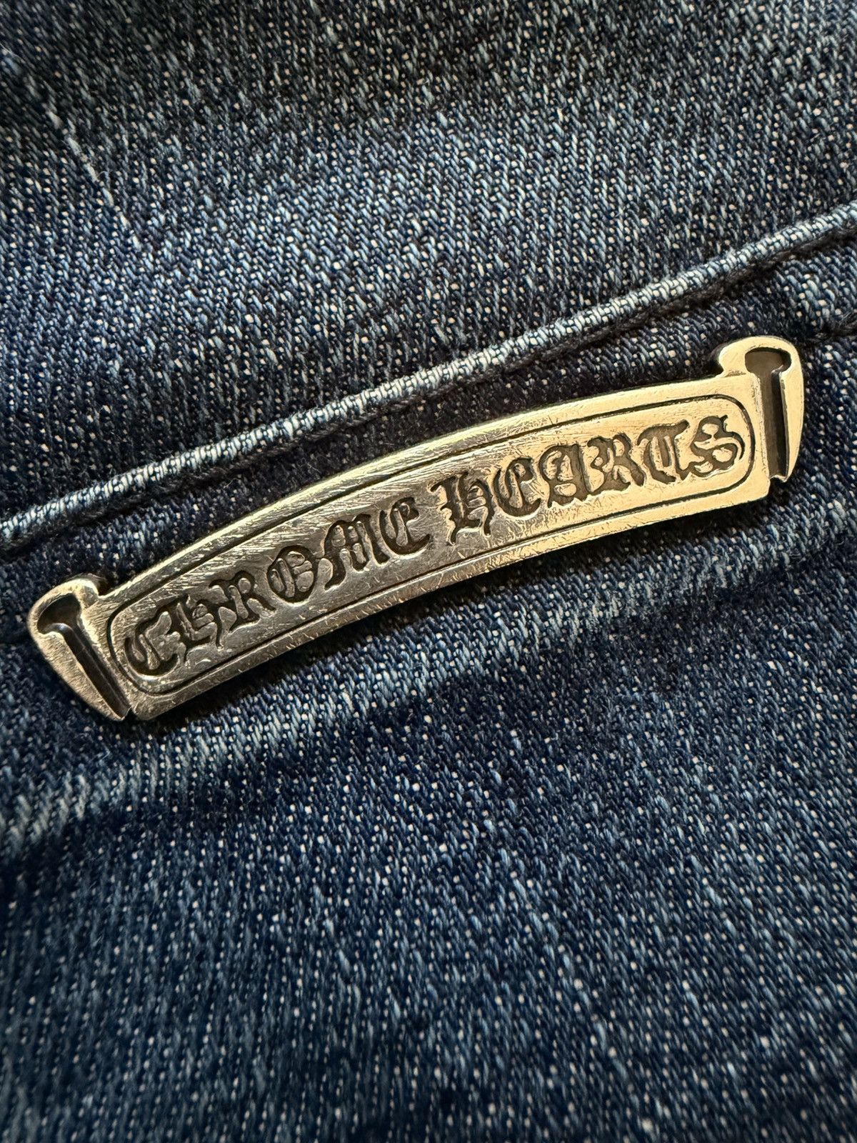 Chrome Hearts chrome hearts denim indigo flare Size US 30 / EU 46 - 11 Thumbnail