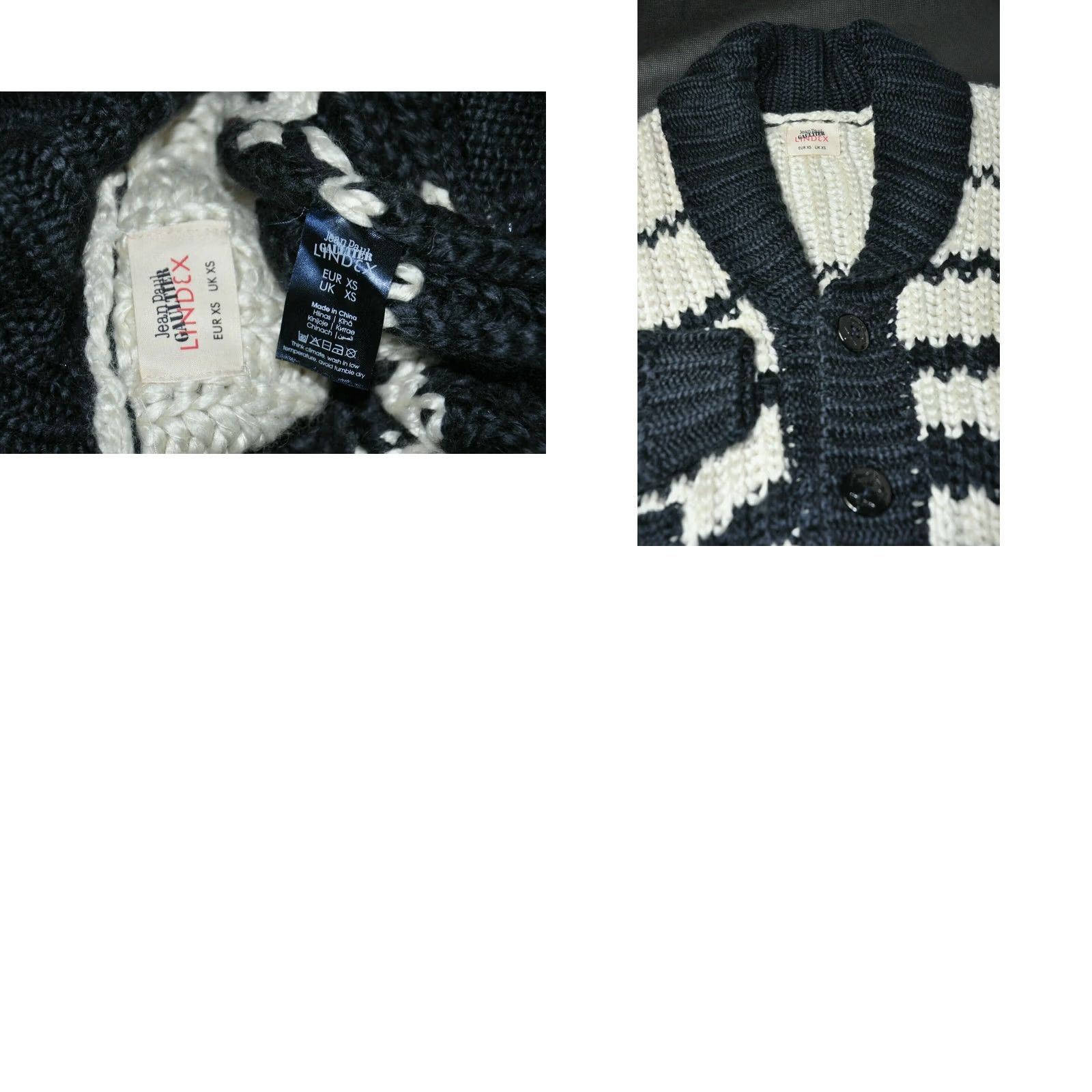 Jean Paul Gaultier Jean Paul Gaultier LINDEX Wool Cardigan Sweater XS Women Multicolor Knit 80% Acrylic 20% Wool V-Neck Long Sleeve Casual Size XS / US 0-2 / IT 36-38 - 8 Thumbnail