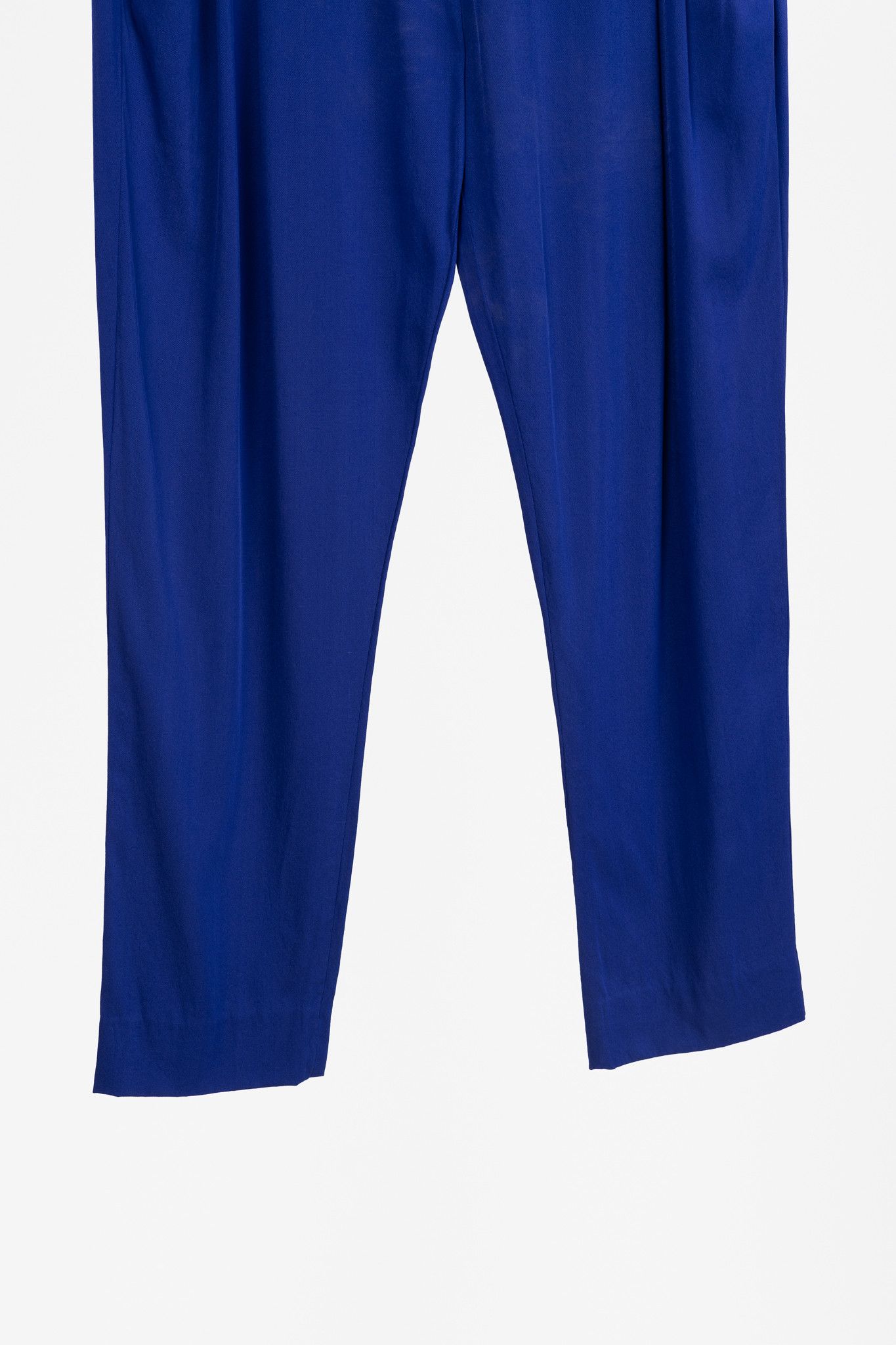 3.1 Phillip Lim 3.1 Phillip Lim AW/14 Blue Silk Crepe Draped Pocket Trousers Size 28" / US 6 / IT 42 - 5 Thumbnail