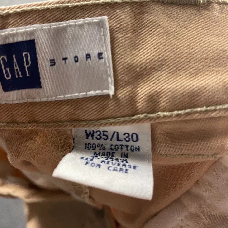 Gap × Vintage Vintage Gap Pants Men's 35x30 Chino Tapered Y2K Distressed Size US 35 - 9 Thumbnail
