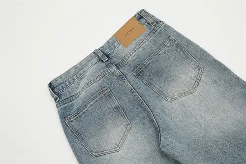 Japanese Brand Light blue washed topstitched bootcut jeans Size US 32 / EU 48 - 2 Thumbnail