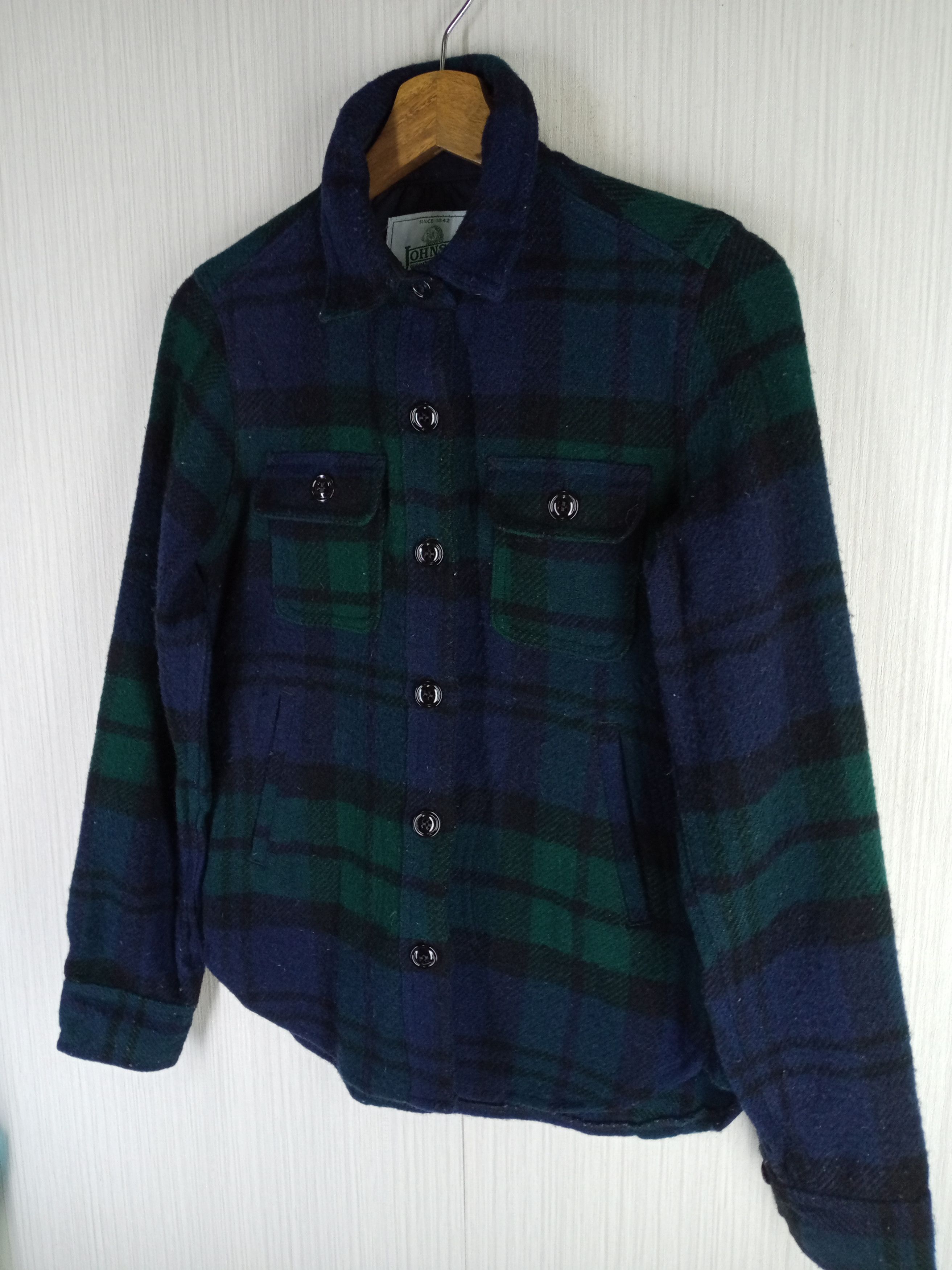 Johnson Woolen Mills Rare Vintage Johnson Woolen Mills Checkered Flannel Shirt Size US M / EU 48-50 / 2 - 5 Thumbnail