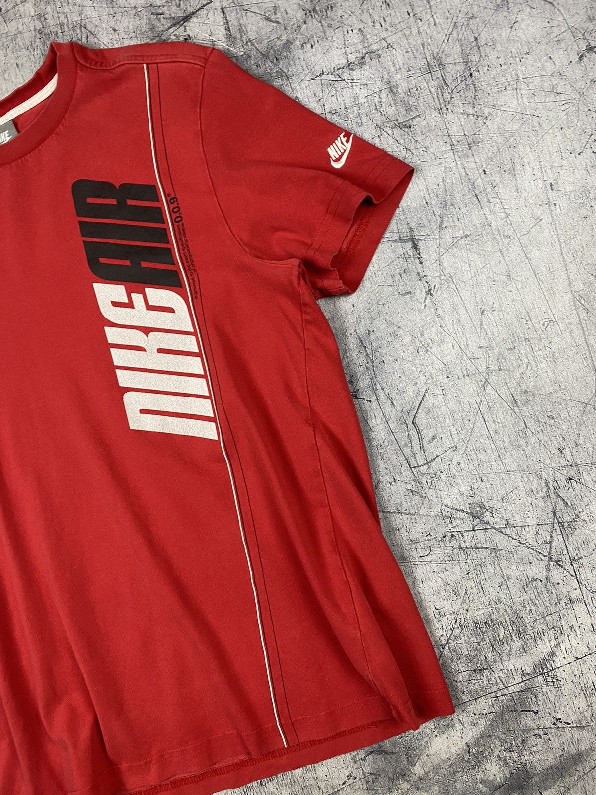 Nike × Vintage Vintage Nike Air Y2K Drill Big Logo Tee T Shirt Size US M / EU 48-50 / 2 - 4 Thumbnail