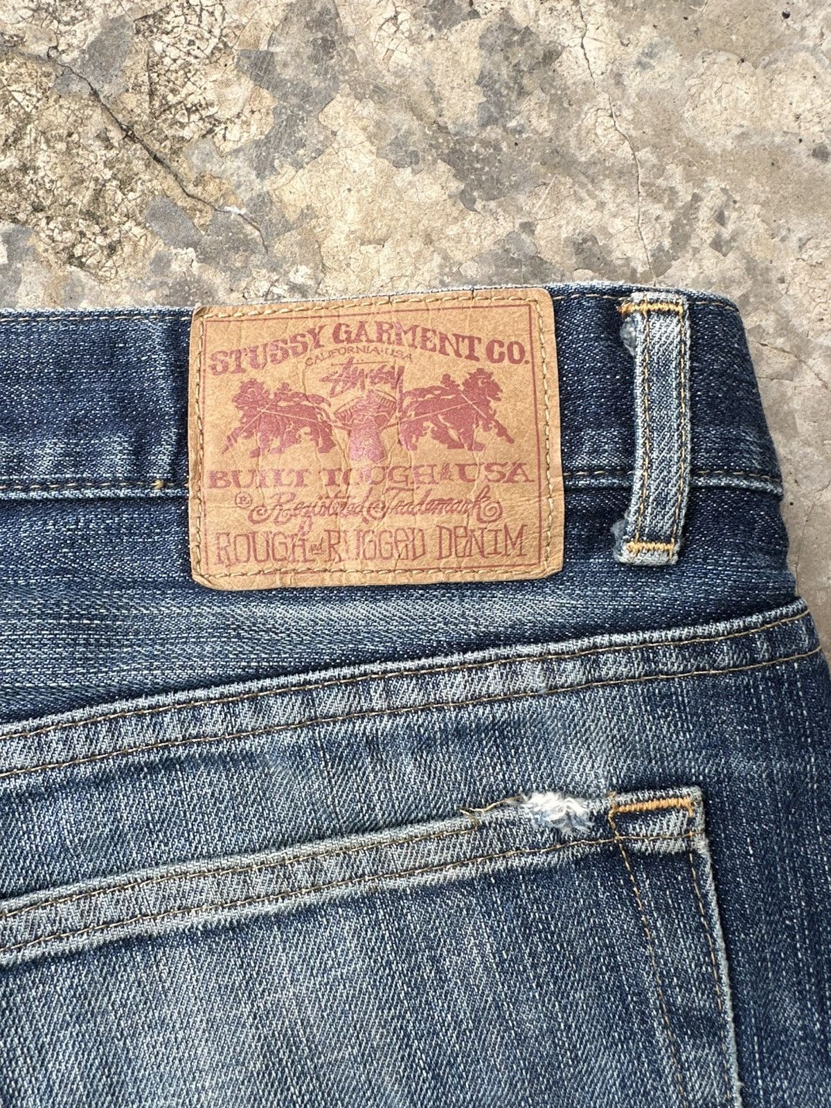 Stussy × Vintage Vintage Stussy Rough & Rugged Jeans Size US 30 / EU 46 - 8 Thumbnail