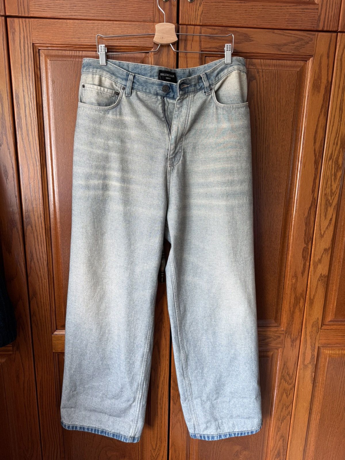 Balenciaga BALENCIAGA SS24 BAGGY INSIDE OUT JEANS Size US 30 / EU 46 - 1 Thumbnail