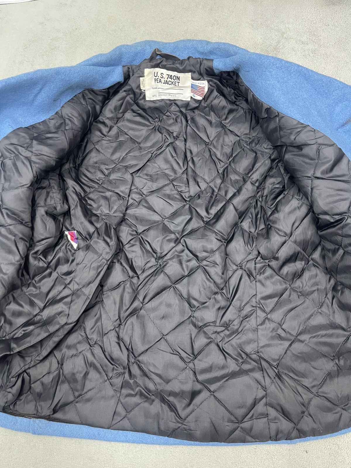 Schott × Vintage STEALS💥WOOL U.S PEA JACKET SCHOTT Size XXL / US 16-18 / IT 52-54 - 9 Thumbnail