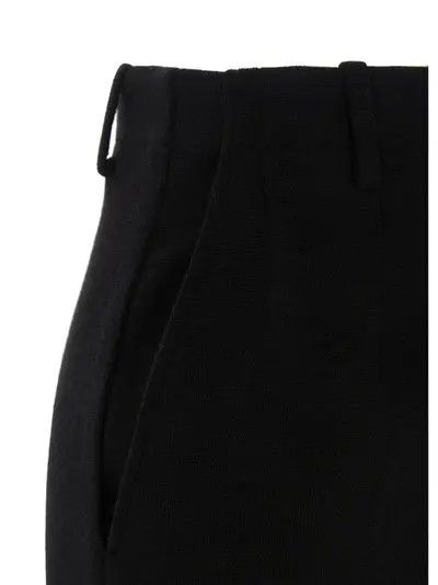 Saint Laurent Paris o1s1wg111124 Pantlon Rayure Brouillee Fluid in Noir Size 25" / US 0 / IT 36 - 4 Thumbnail