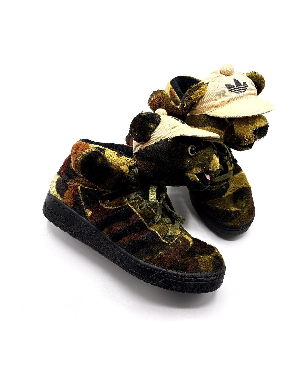Adidas × Jeremy Scott Jeremy Scott Adidas Camo Bear Sneakers Size US 10 / EU 43 - 2 Thumbnail