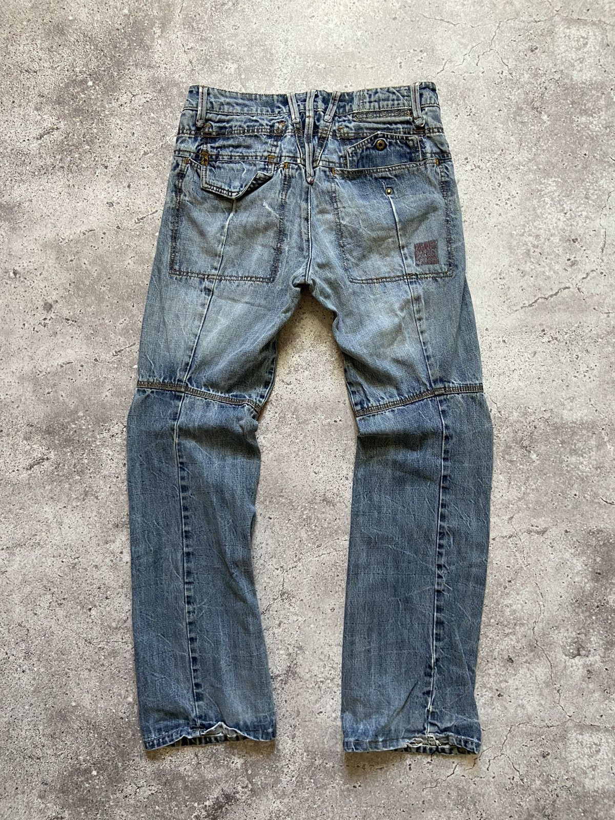 Japanese Brand Marithe Francois Girbaud Jeans Faded Blue Denim Size US 30 / EU 46 - 2 Thumbnail