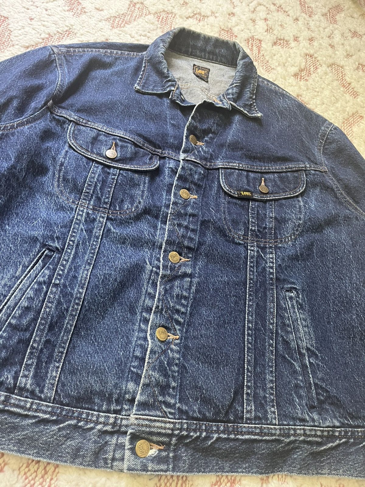 Lee × Vintage Vintage 80s Lee Riders USA Denim Jacket - Faded Blue Size US L / EU 52-54 / 3 - 2 Thumbnail
