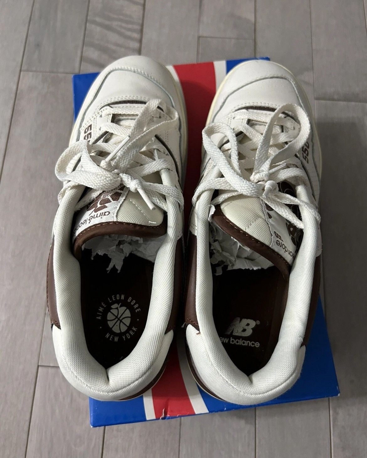 Aime Leon Dore × New Balance New balance ALD 550 brown Size US 9.5 / EU 42-43 - 5 Thumbnail