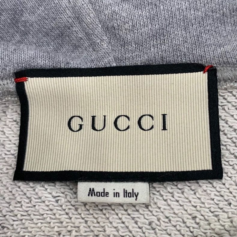 Gucci Gucci Gray side stripe cotton hooded drawstring long-sleeve Size US S / EU 44-46 / 1 - 5 Thumbnail