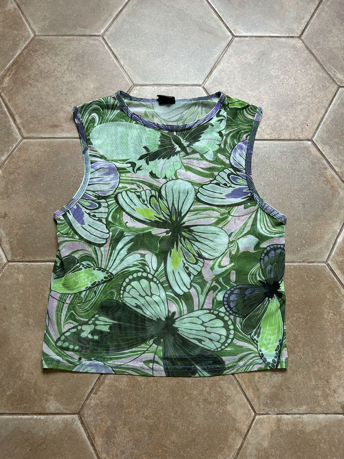Japanese Brand × Urban Outfitters VINTAGE MESH TOP SHIRT Size S / US 4 / IT 40 - 1 Thumbnail