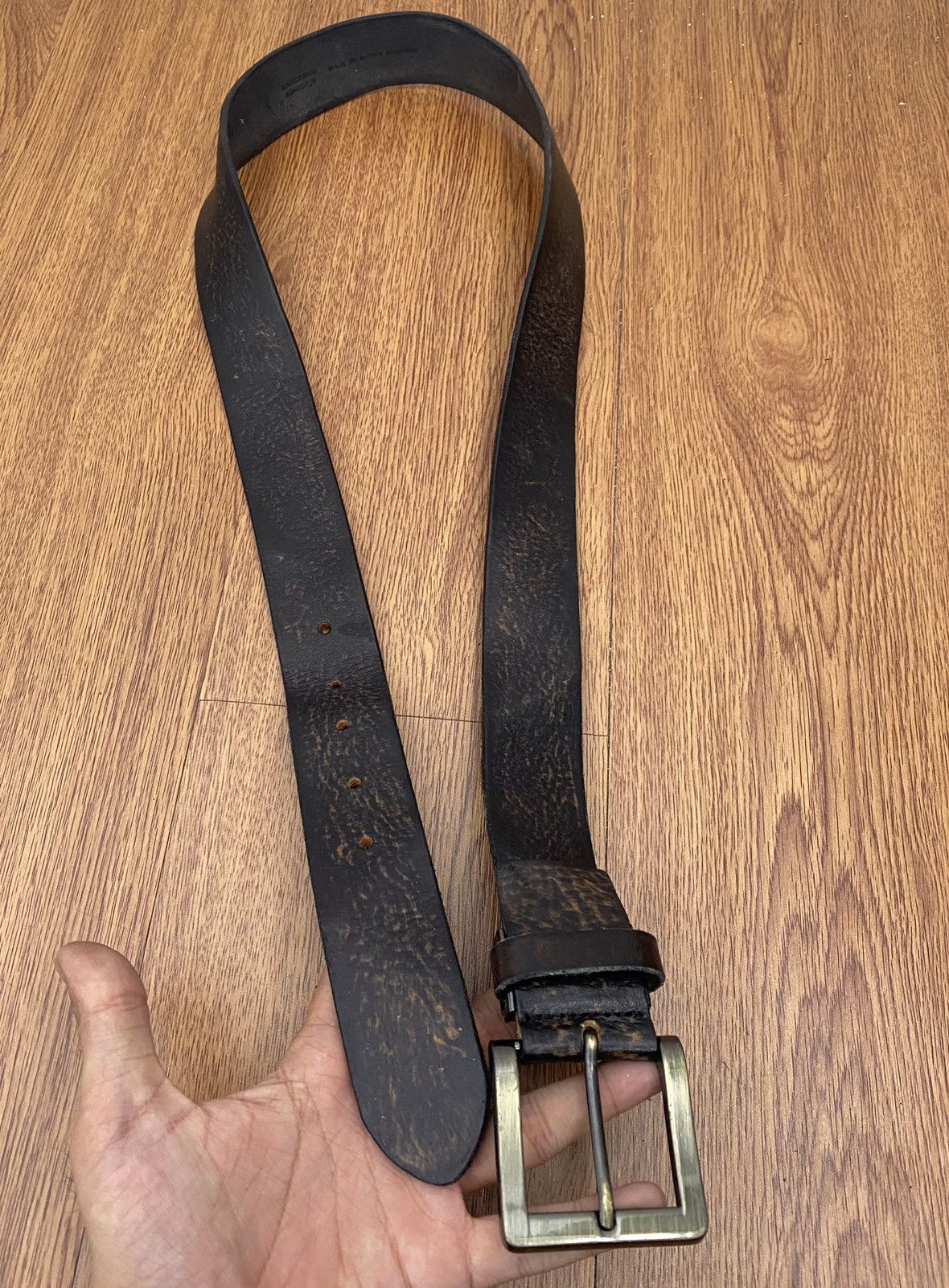 Genuine Leather × Vintage Bangbang leather belt Size ONE SIZE - 2 Thumbnail