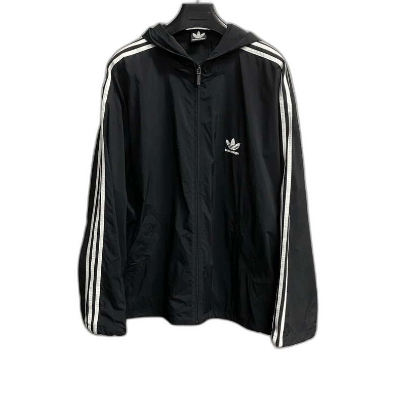 Balenciaga Adidas Black Logo Jacket