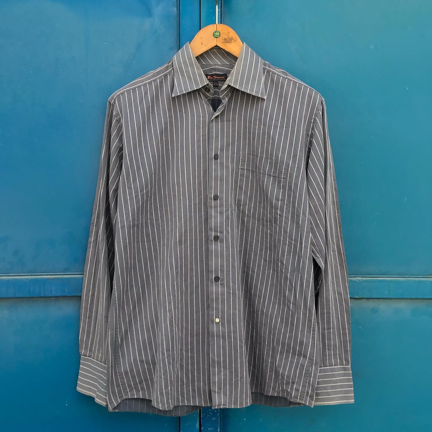 Ben Sherman Vintage Ben Sherman Grey Pin Stripes Made In spain Size US L / EU 52-54 / 3 - 5 Thumbnail