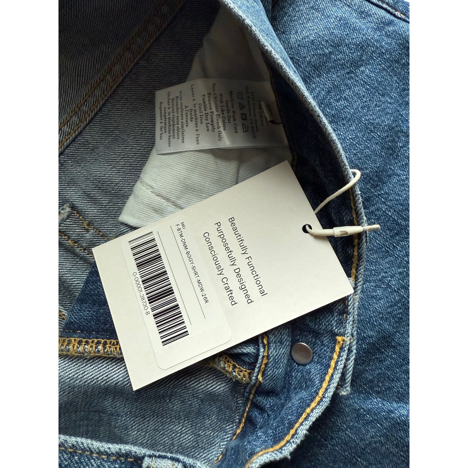 Everlane $108 New Everlane The OG Baggy Jean Short - Medium Wash - 26 Size 26" / US 2 / IT 38 - 9 Thumbnail