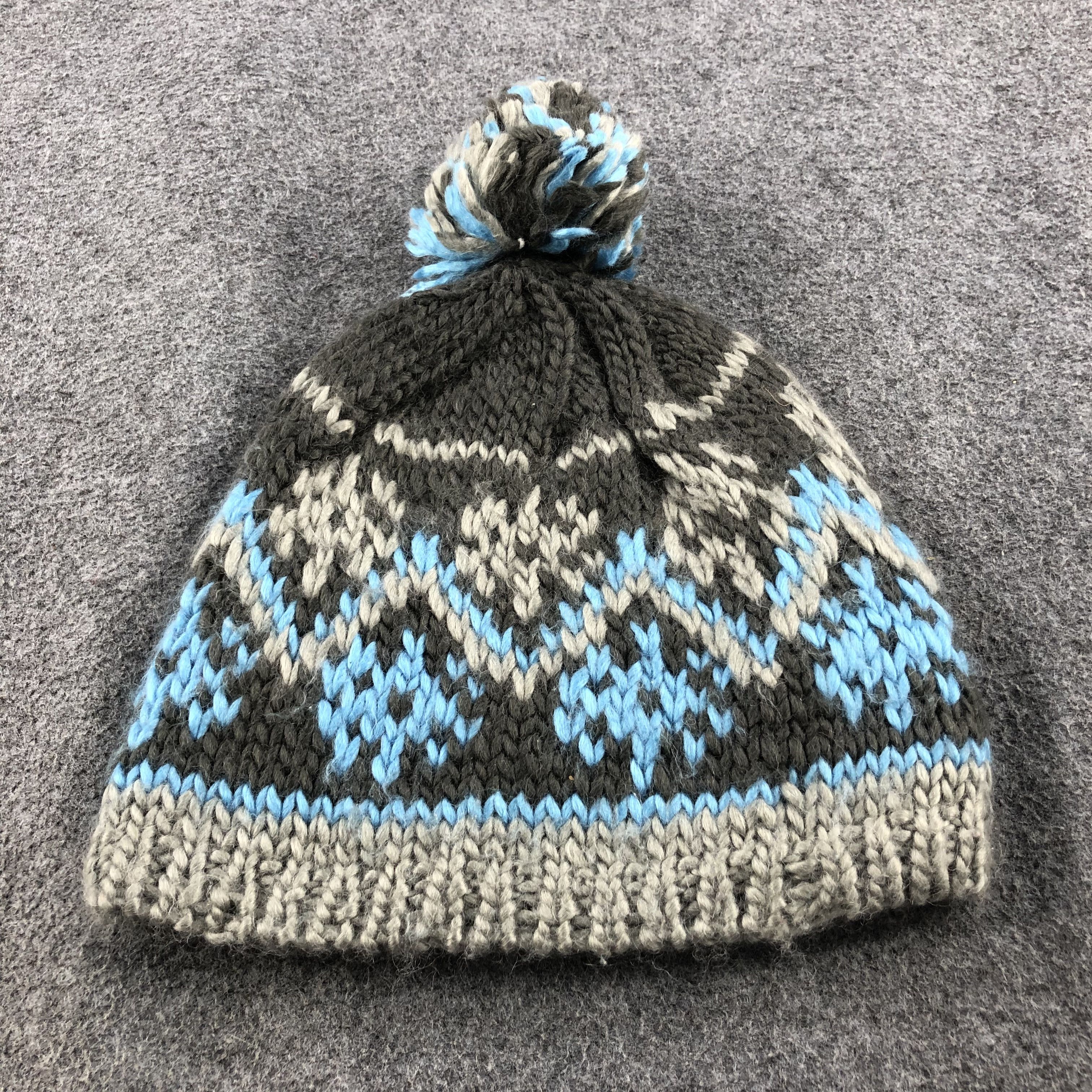 Vintage M3 by MM Knit Bobble Wool Beanie Snowcap Snow Hat B374 Size ONE SIZE - 5 Thumbnail