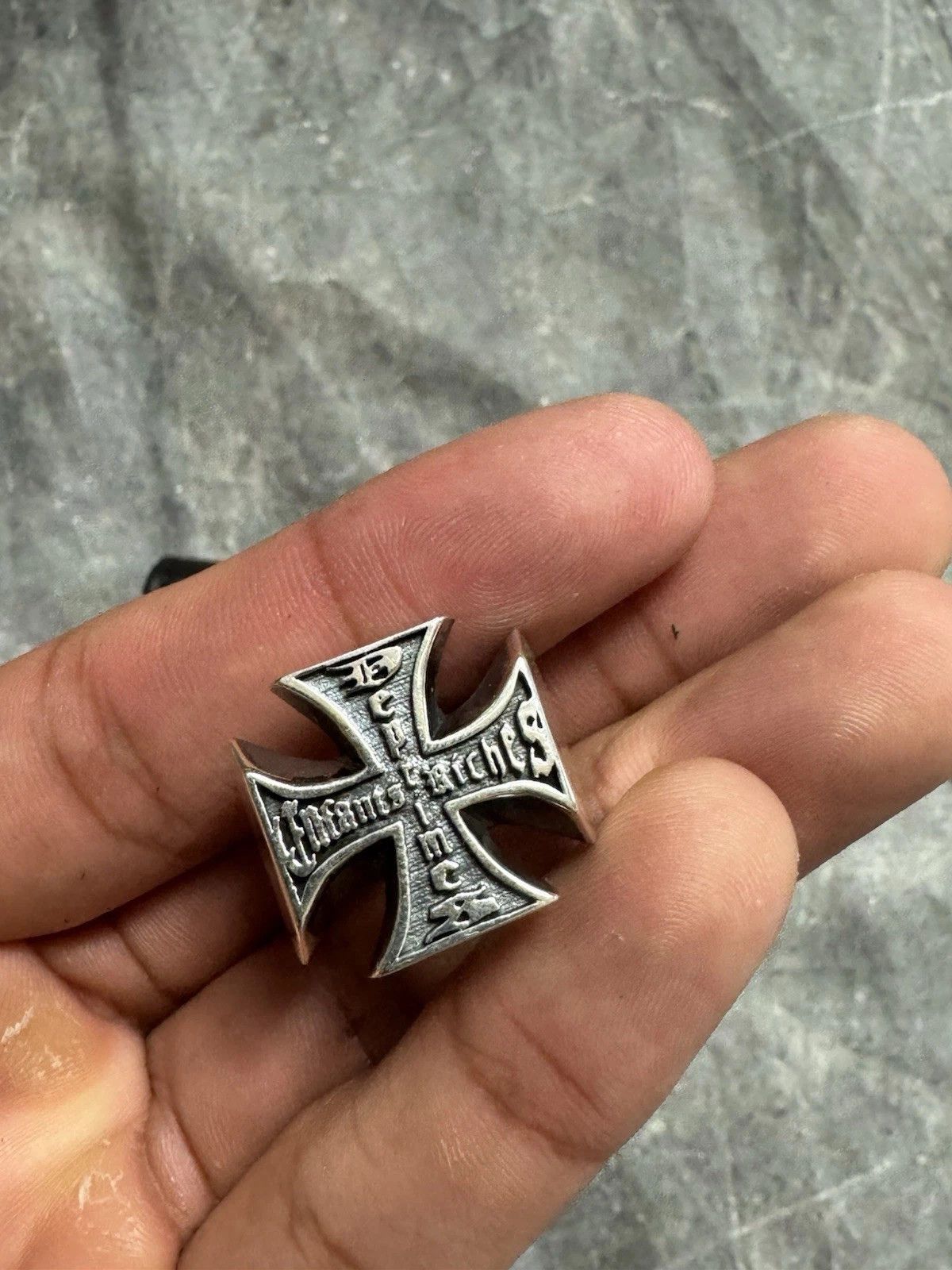 Enfants Riches Deprimes Enfants Riches Deprimes Sterling Silver Cross Ring Size ONE SIZE - 4 Thumbnail