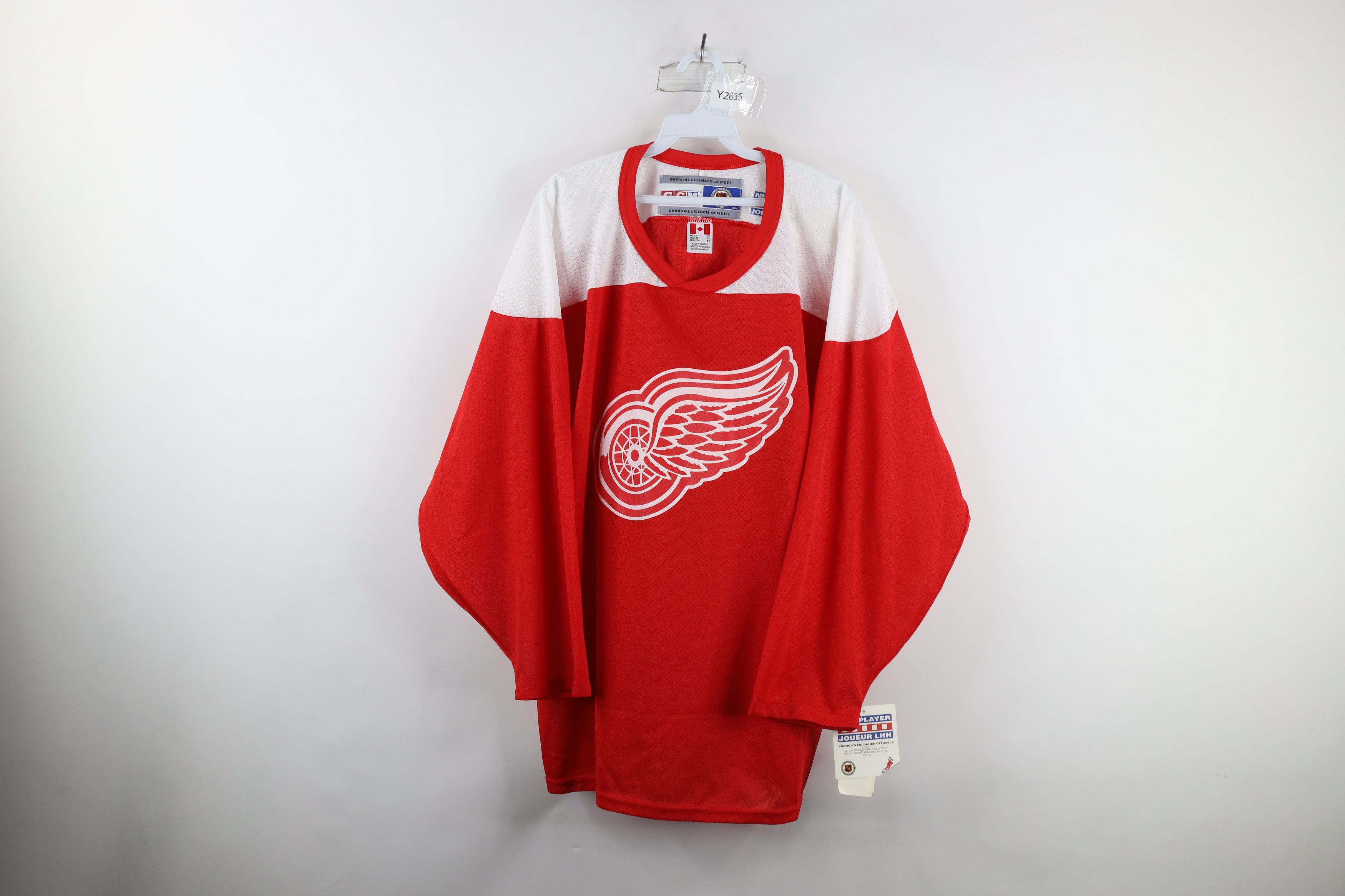 Ccm Vintage Deadstock Vintage CCM Detroit Red Wings Hockey Jersey 31 Grailed