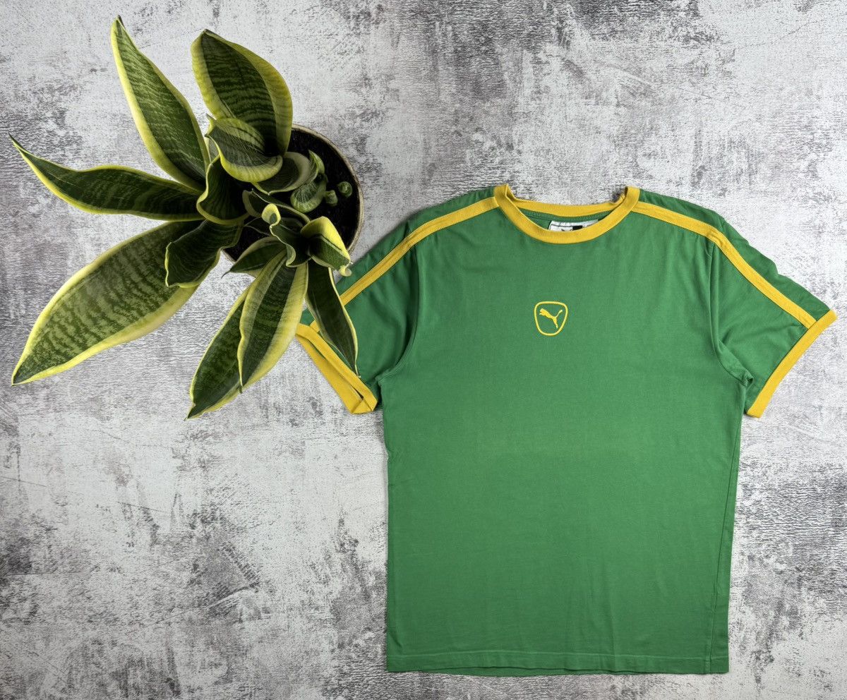Puma Puma Brazil Y2K Jamaica 00s Green Soccer Football Jersey Kit T Shirt Tee Size US L / EU 52-54 / 3 - 1 Thumbnail